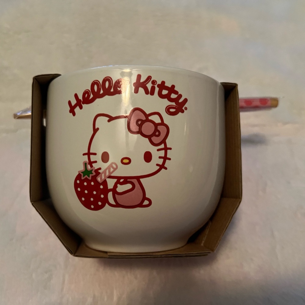 Hello Kitty White Ramen Bowl